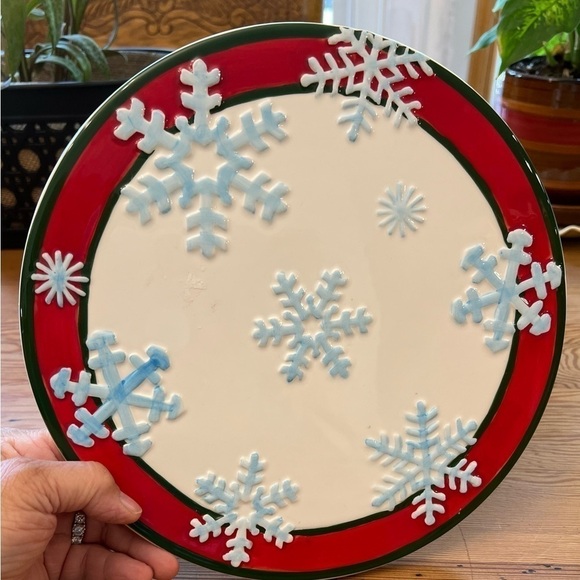 Fitz & Floyd Frosty Friends SnowmanCake Stand - Picture 8 of 8